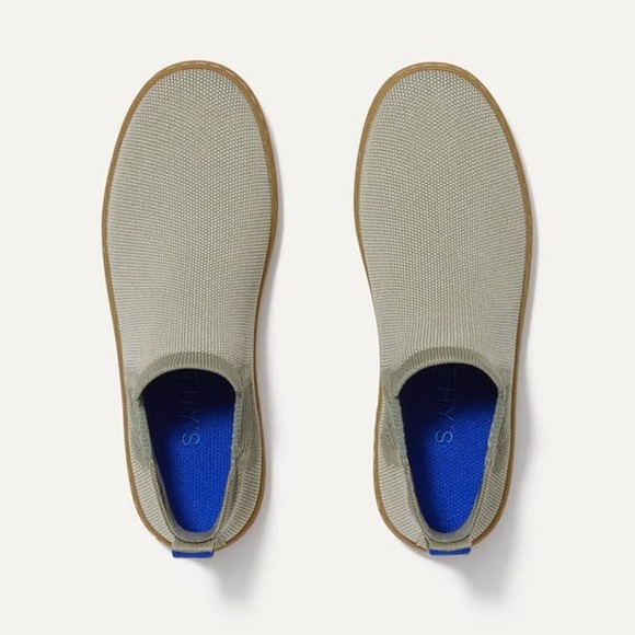 Rothy's The Chelsea Light Sage Green Ankle Boot High Top Sneakers Size 7 NWOT - Picture 2 of 10